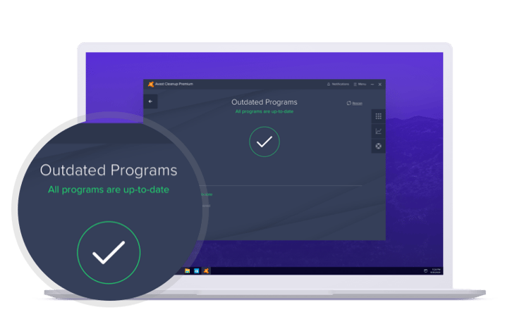 Avast Cleanup automatically updates software to plug security risks.