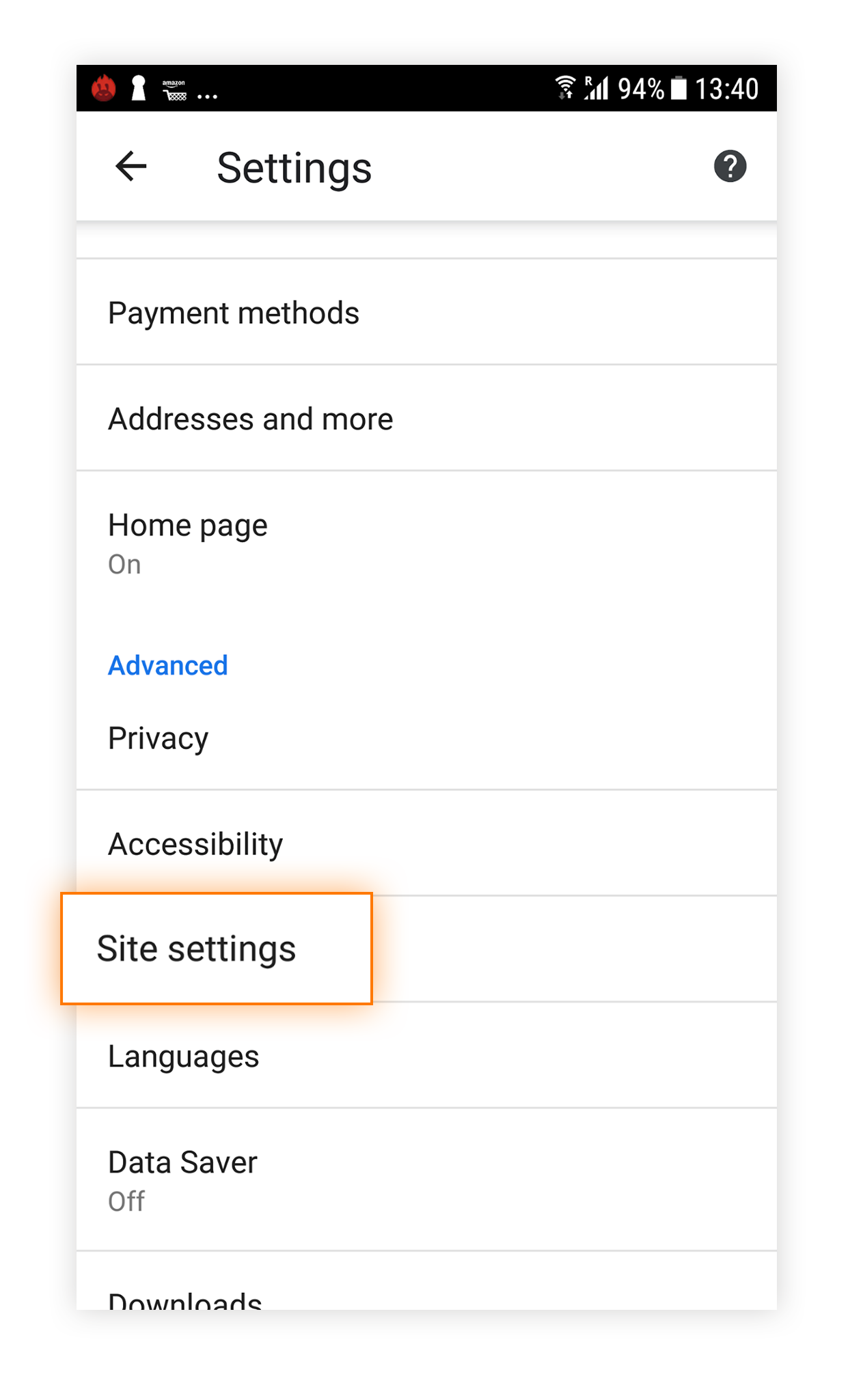 how to block sites on avast for android phone