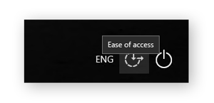 Accessing ease of access options