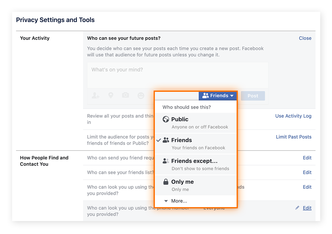 facebook photo privacy setting
