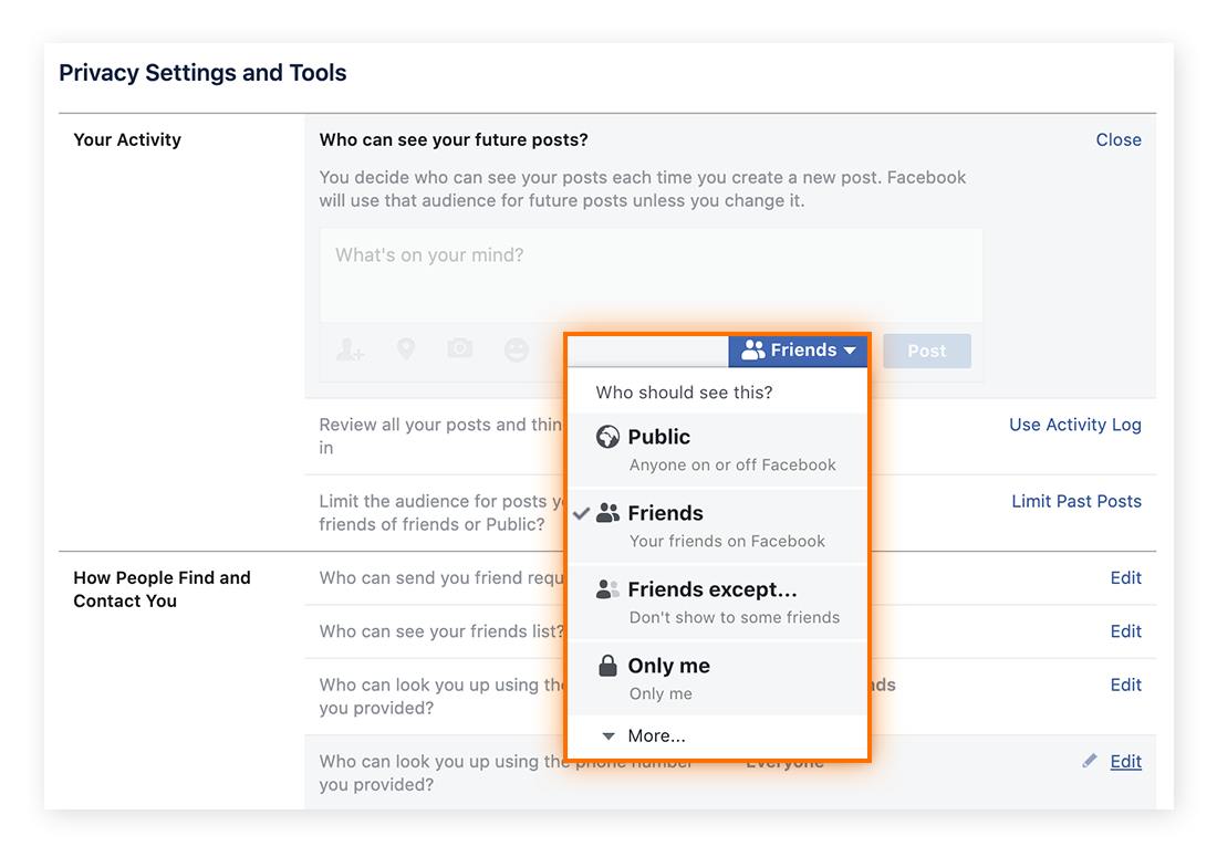 Here's how to control who can see your Facebook posts.