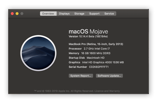 Checking the total available memory under macOS
