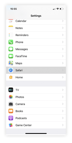 iPhone Settings