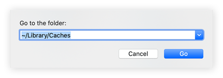 To clear the application cache on Mac, open Finder, click on Go to the folder, and type in /Users/YourName/Library/Caches.