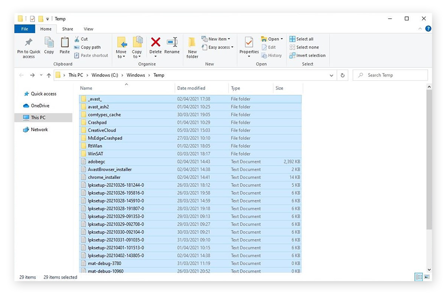 how to delete junk files in windows 8