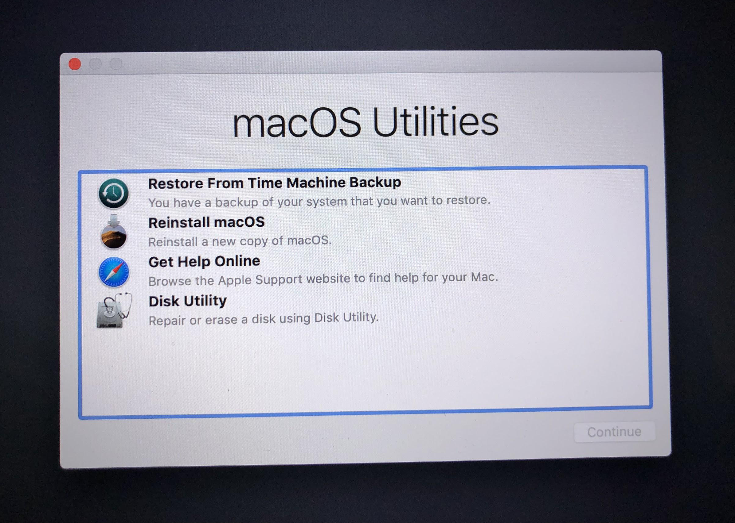 macbook pro reformat hard drive