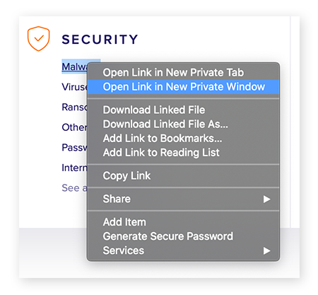 safari incognito mode on ipad Opening a link in a new private window in Safari for macOS