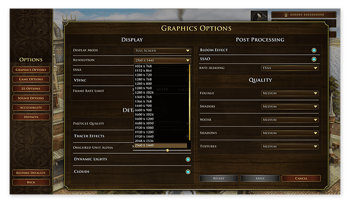  Le opzioni grafiche in Age of Empires III: Edizione definitiva per Windows 10