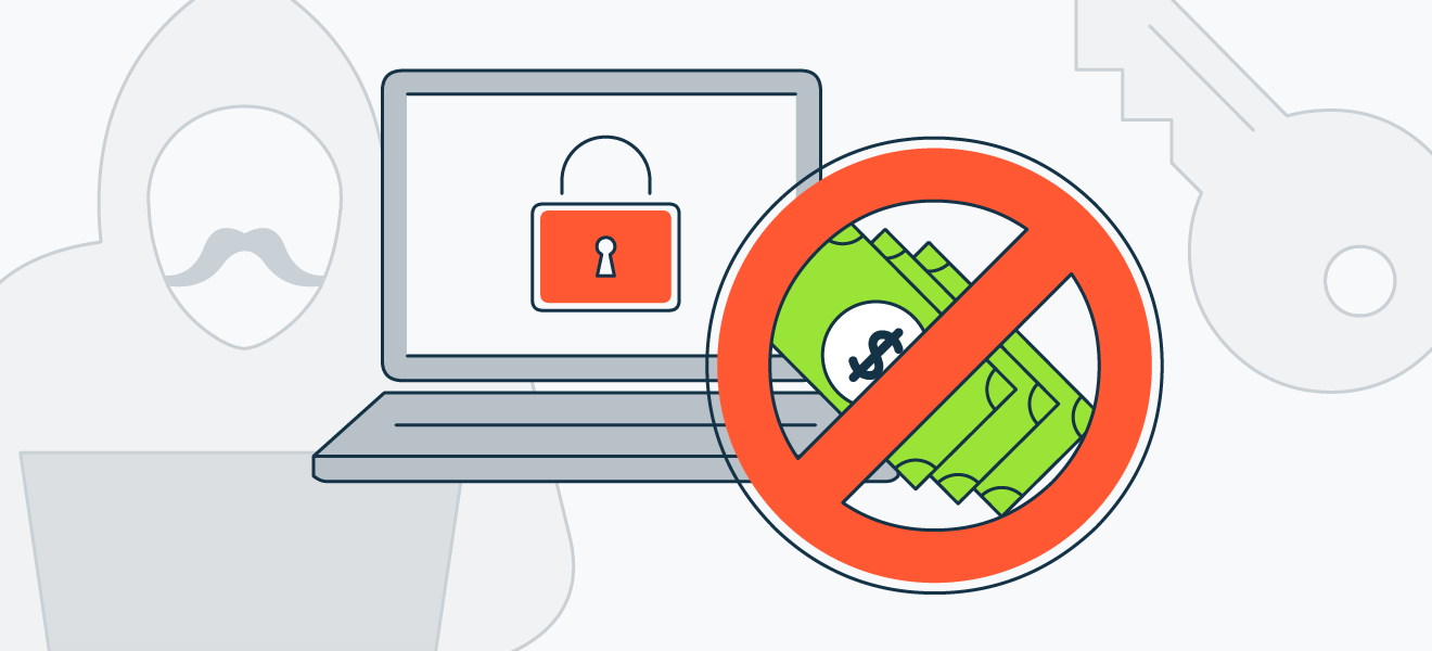 Wenn Sie einem Ransomware-Angriff zum Opfer gefallen sind, empfehlen wir, das Lösegeld nicht zu zahlen.