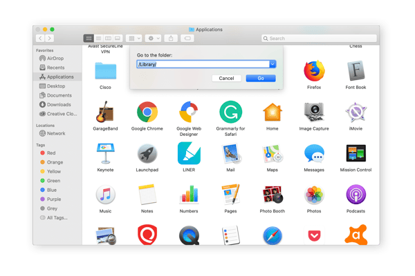 Searching for the Library in macOS