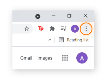The three-dot icon is in the top right corner of your Chrome browser.