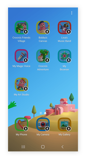 Samsung Kids-Startbildschirm.