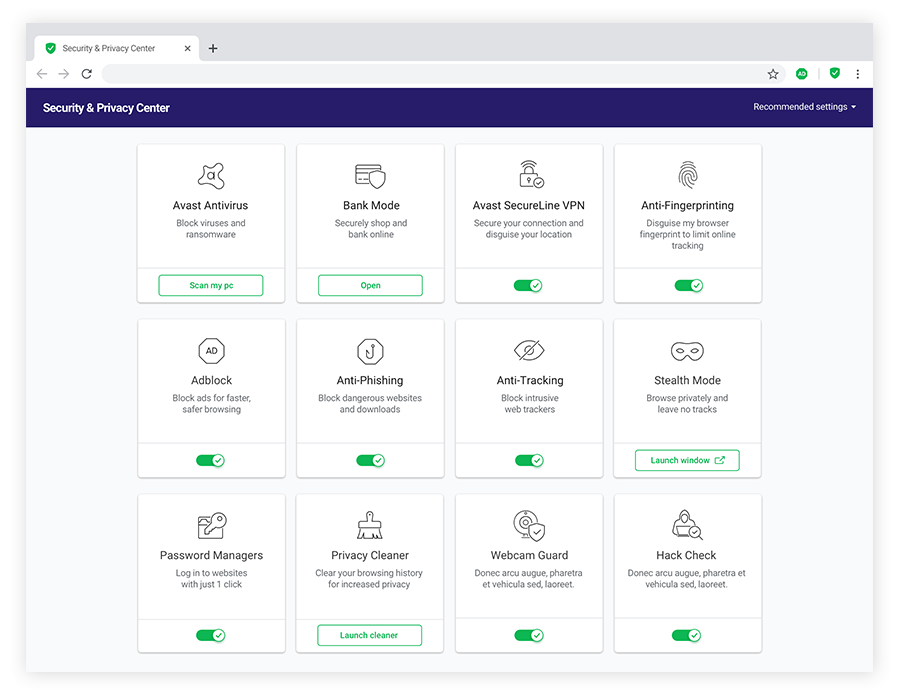 Avast Secure Browser offers a full suite of privacy and security features.