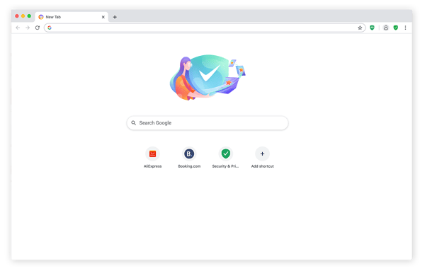 Abbildung eines Avast Secure Browser-Fensters