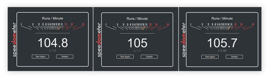 Testing Google Chrome in Speedometer 2.0 by BrowserBench