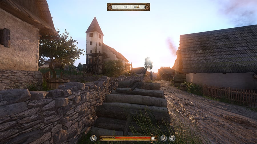 An example of Nvidia's DLSS-enabled ambient light effects in 'Kingdom Come: Deliverance'