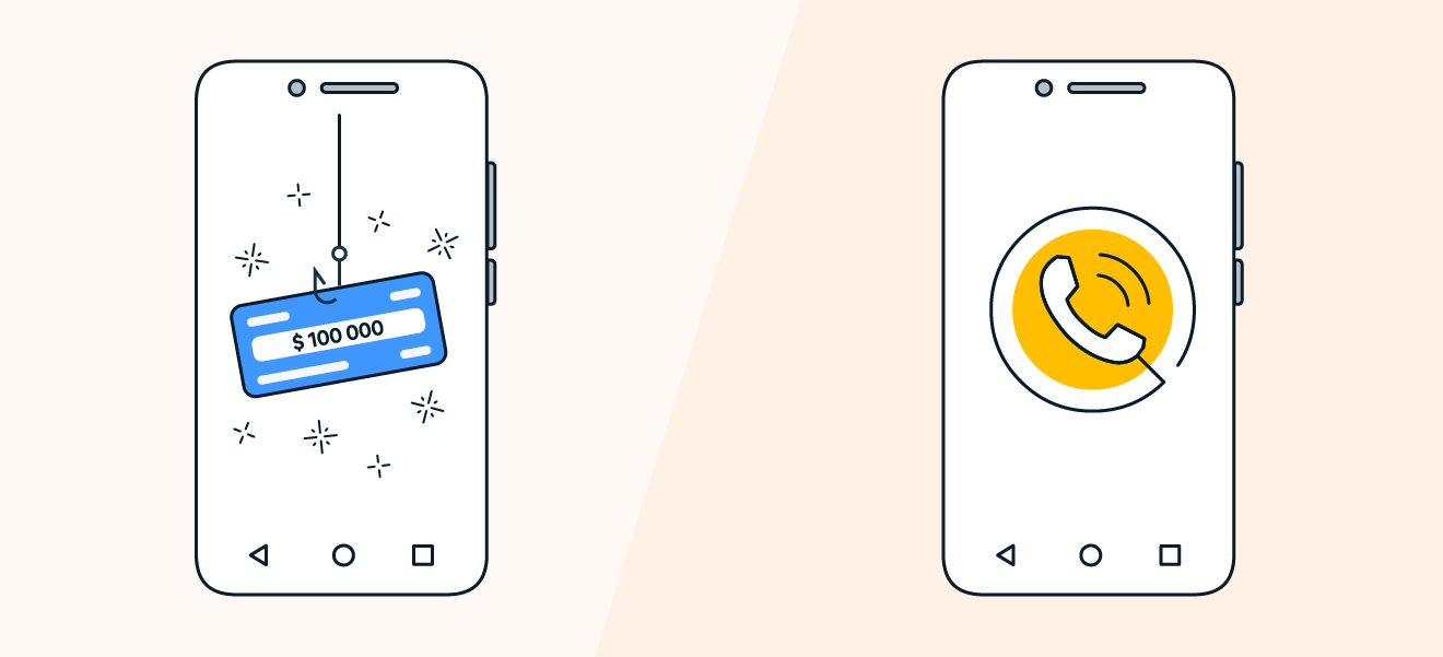  Le phishing se produit fréquemment au cours d’appels frauduleux, tandis que les appels indésirables peuvent consister uniquement en des appels commerciaux ennuyeux et persistants
