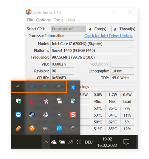 la temperatura la CPU en Windows | Avast