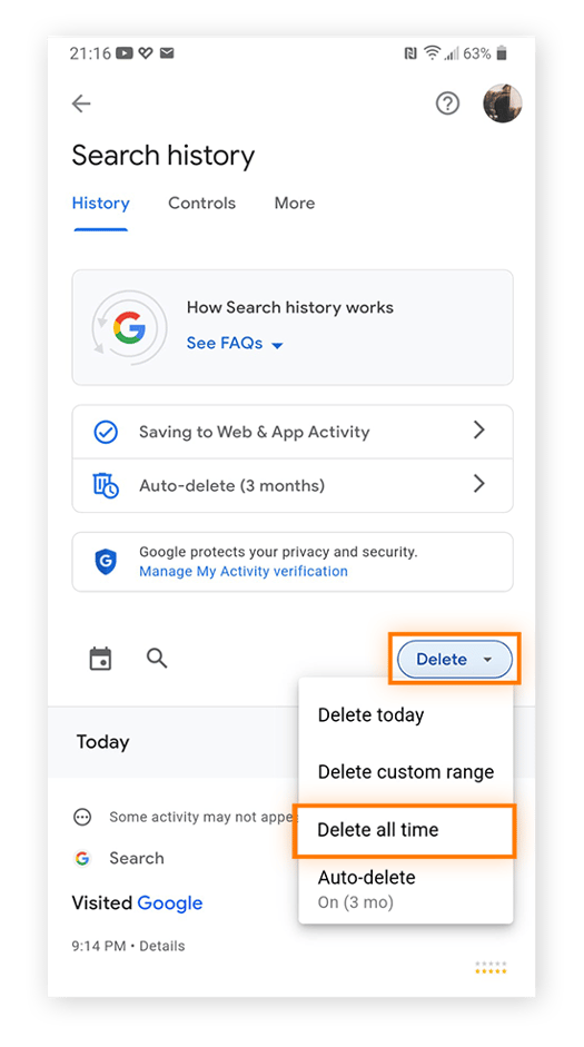 How to Delete Google Search History on PC, Mac, Mobile Avast