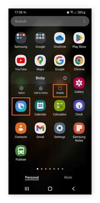How to hide apps on an android phone