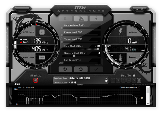  Running through your overclocking checklist with MSI Afterburner.