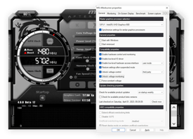 MSI Afterburner Özellikleri Ekranı