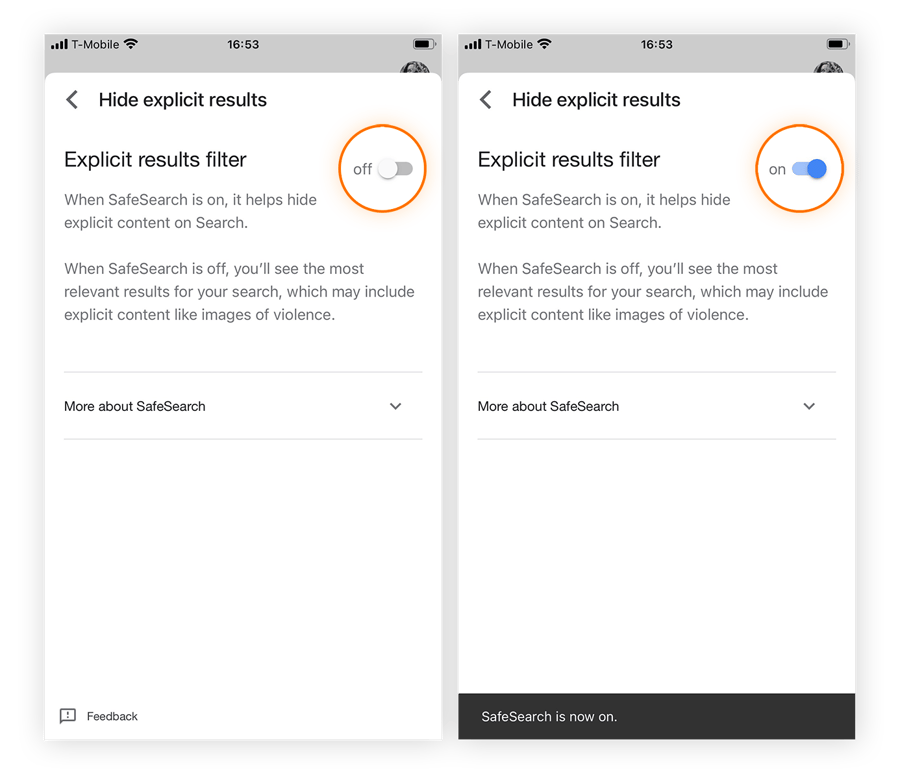 Cómo configurar y ajustar Google SafeSearch Avast