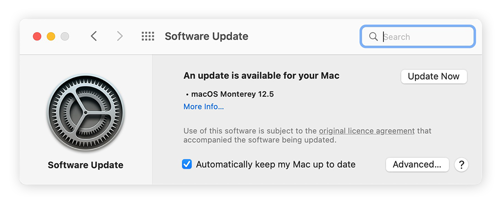 Suchen Sie regelmäßig nach Softwareupdates, um Ihren Mac zu beschleunigen und die Leistung zu optimieren.