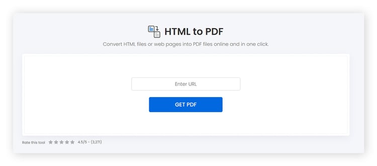  Capture d’écran montrant un convertisseur HTML-PDF qui peut vous aider à accéder à des contenus bloqués