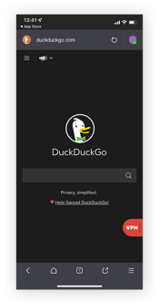 La versión web oscura de Duck Duck Go, que puede ayudarlo a navegar en sitios de cebolla y enlaces web oscuros
