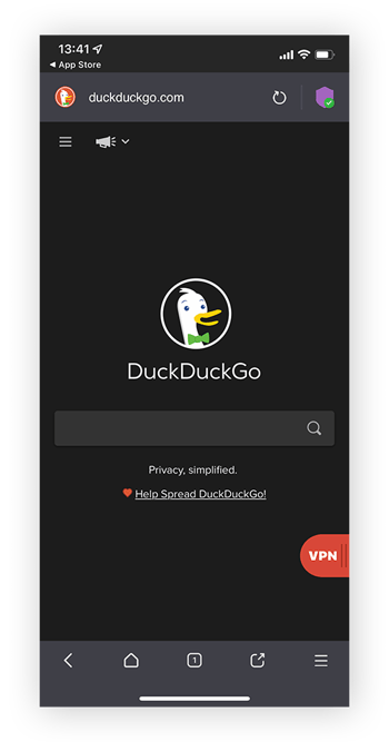 La version dark web de DuckDuckGo qui peut vous aider à naviguer sur des sites « .onion » et des liens du dark web.