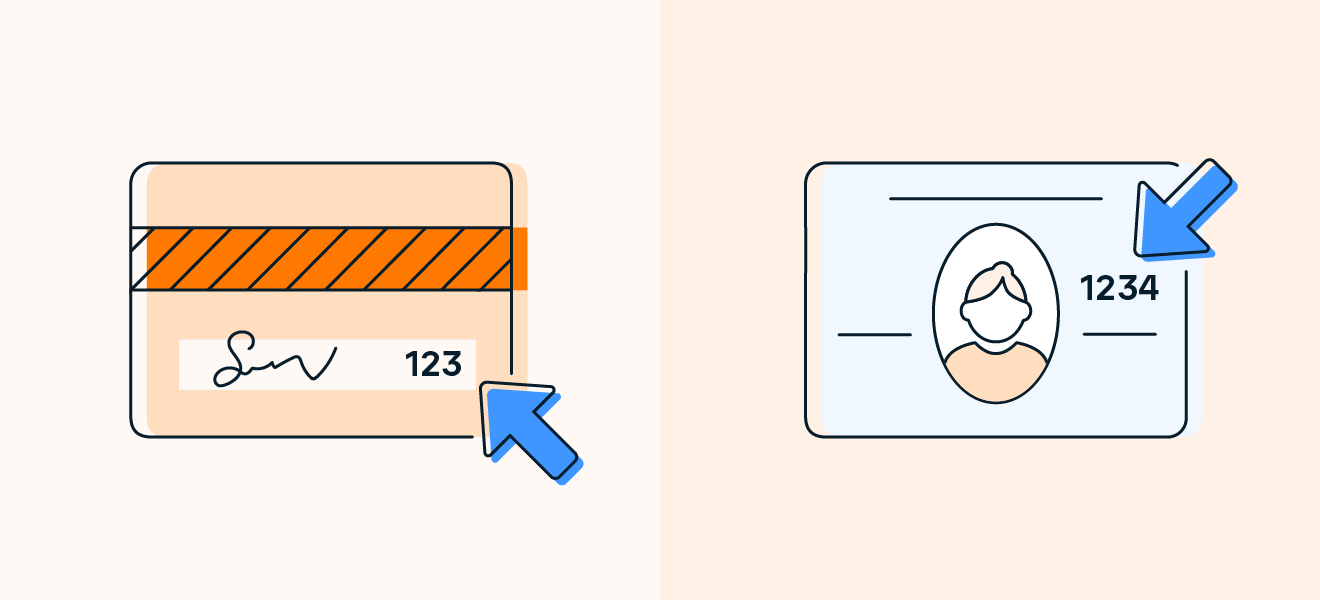 El número CVV puede encontrarse en el anverso o el reverso de una tarjeta
