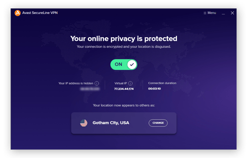Avast Secureline VPN P2P का समर्थन करता है - यह जीता