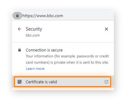 Prüfen der Details eines SSL-Zertifikats