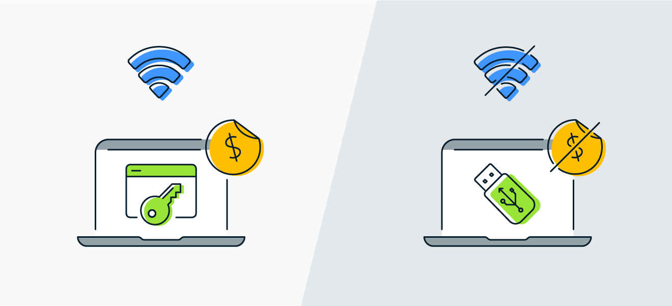 Vous pouvez stocker des cryptomonnaies dans un portefeuille « chaud » (en ligne) ou « froid » (hors ligne).