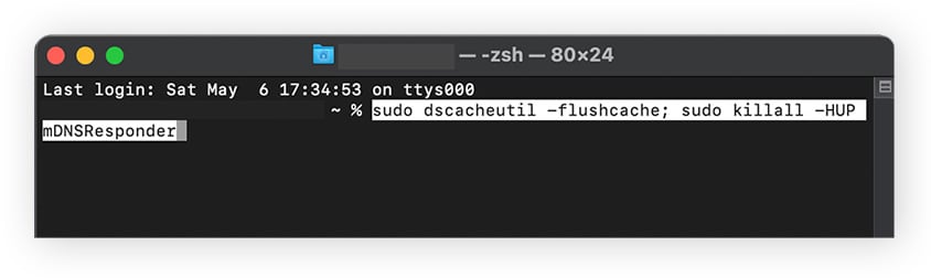how to fix broadband connection problems In Terminal, you can type a code to clear the DNS cache.