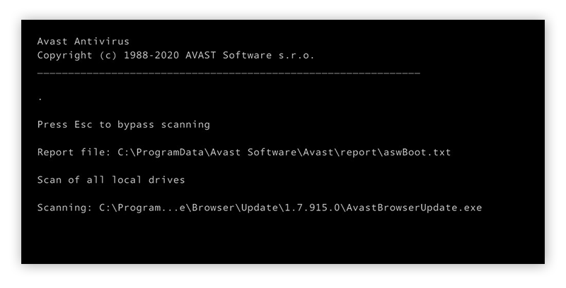 how to uninstall avast antivirus from command prompt